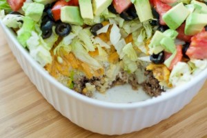 no hassle mexican layered salad